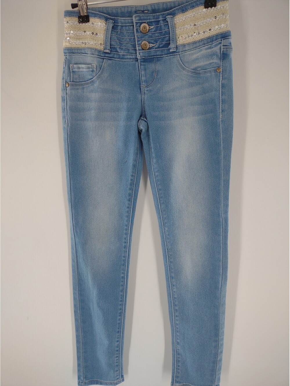 Blue Spice Girls Size 8 Embellished Jeans 076